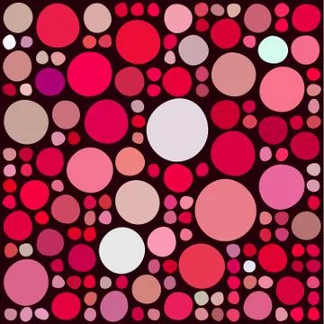Pattern with random circles Illustrazione stock