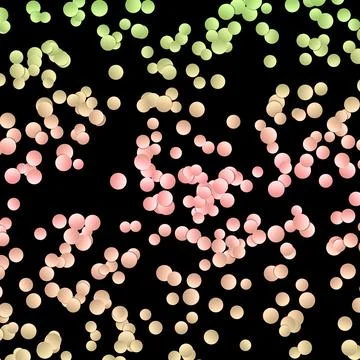 Pattern with random colorful circles Stock Illustration