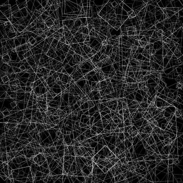 Pattern with random intersecting squares. Abstract geometric texture. Illustrazione stock