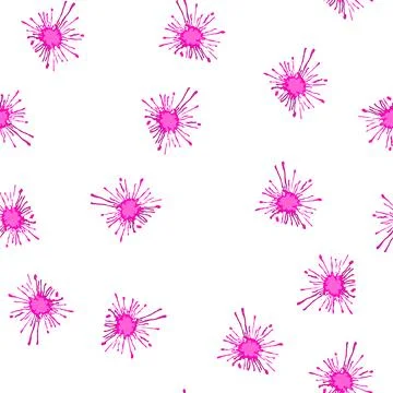 Pattern random paint splatters cartoon vector Illustrazione stock