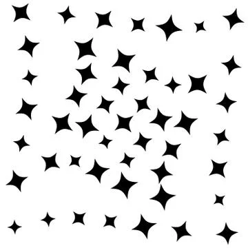 Pattern with random shapes. Abstract geometric illustration Stock Illustration