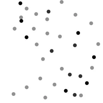 Pattern with random shapes. Abstract geometric illustration Stock Illustration