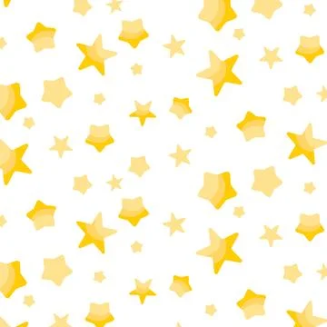 Pattern random stars, vector pattern for design, seamless on transparent Stock Illustration