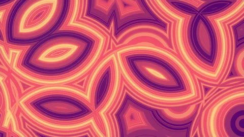 Pattern of randomly placed rounded shapes. 3d rendering loop animation 4K Stock Footage 172133869