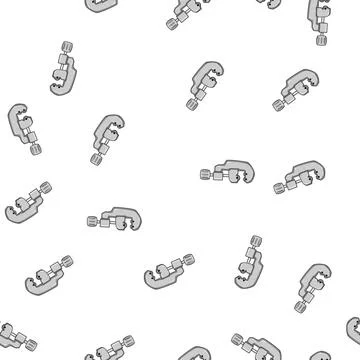 Pattern ratchet pipe cutter cartoon vector Stock Illustration