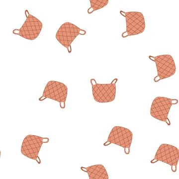 Pattern rattan wicker basket cartoon vector 库存插图