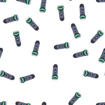 Pattern razor shaver electric cartoon vector Stock Illustration