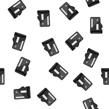 Pattern read microsd card cartoon vector Stock Illustration