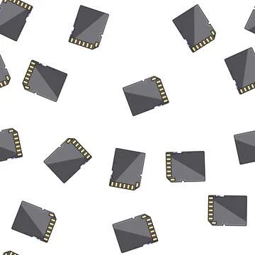 Pattern read sd card cartoon vector 스톡 일러스트