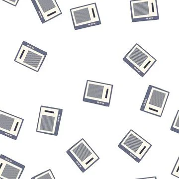 Pattern reader e-reader cartoon vector Stock Illustration