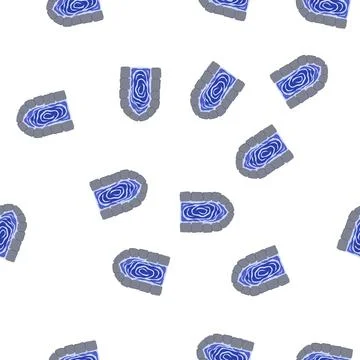 Pattern realm magic door portal cartoon vector Stock Illustration