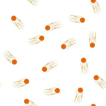 Pattern rebound speed basketball ball cartoon vector Stock Illustration