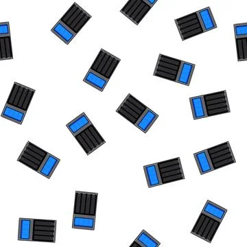 Pattern recharge aa battery charger cartoon vector Stock Illustration