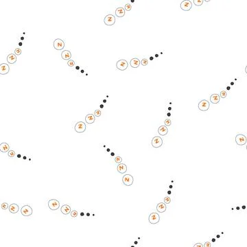 Pattern recharge sleep zzz cartoon vector Stock Illustration