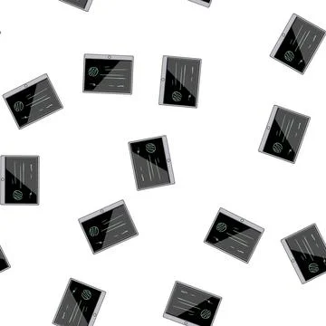 Pattern rechargeable digital handwriting pad cartoon vector Stockillustratie