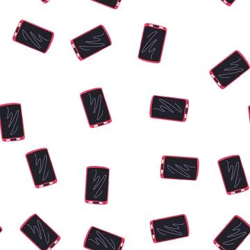 Pattern rechargeable digital handwriting pad cartoon vector Stockillustratie