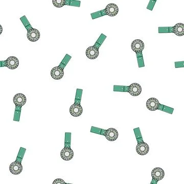 Pattern rechargeable hand electric fan cartoon vector Stockillustratie