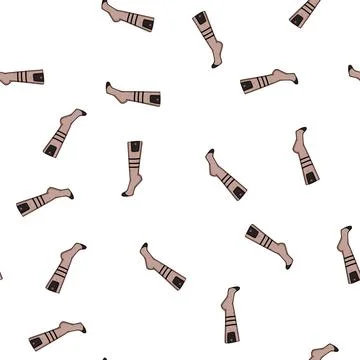 Pattern rechargeable socks heated cartoon vector イラスト素材
