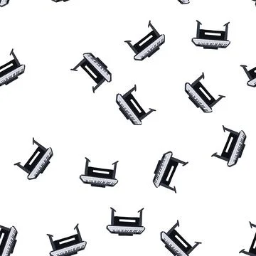 Pattern recital piano cartoon vector Stock Illustration
