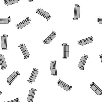 Pattern recliner couch leather cartoon vector Stock Illustration