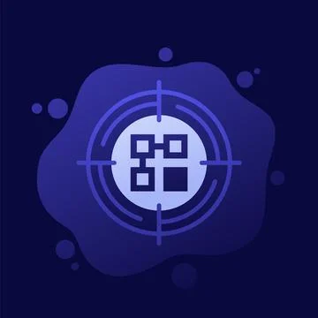 Pattern recognition icon, vector design Stock Illustration