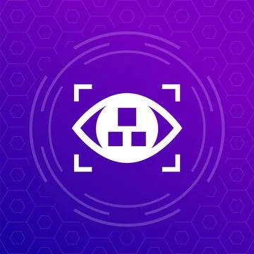 Pattern recognition icon for web 스톡 일러스트