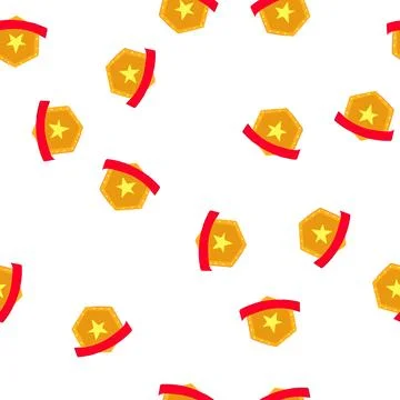 Pattern recognition star badge cartoon vector Stock Illustration