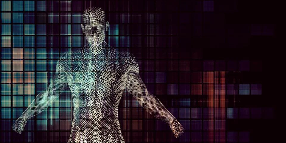 Pattern Recognition Technology Artificial Intelligence Presentation Stockillustratie