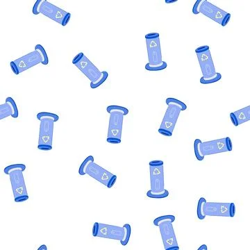 Pattern recover battery recycling box cartoon vector 스톡 일러스트