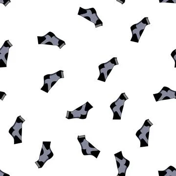 Pattern recovery compression socks cartoon vector イラスト素材