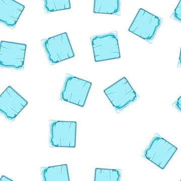 Pattern rectangle ice game button cartoon vector Stock Illustration