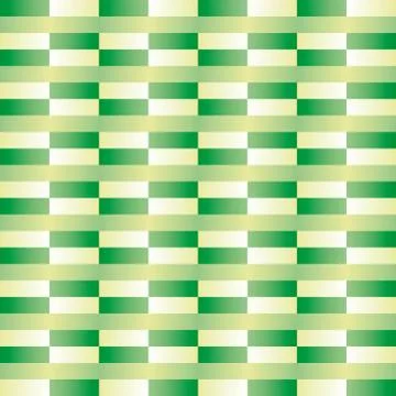 Pattern with rectangles in various shades of green relief effect Stock Illustration