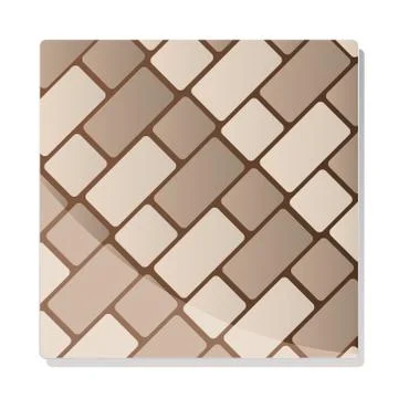 Pattern with rectangular tiles ornamental Illustrazione stock