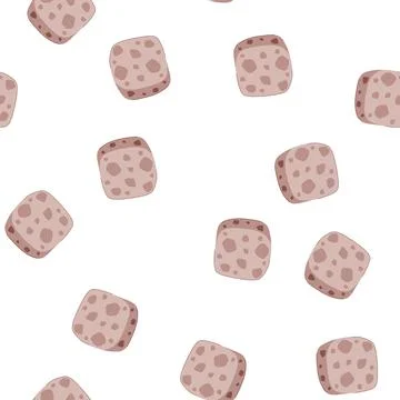 Pattern recyclable biodegradable kitchen sponge cartoon vector Illustrazione stock