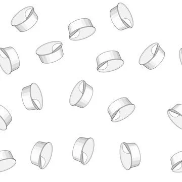 Pattern recyclable yogurt container cartoon vector 스톡 일러스트