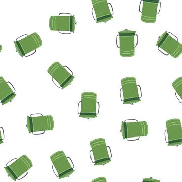 Pattern recycle compost bin cartoon vector Stock Illustration