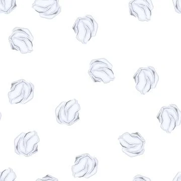 Pattern recycle crumpled paper balls cartoon vector Illustrazione stock