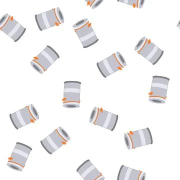 Pattern recycle trash bin cartoon vector Stock Illustration