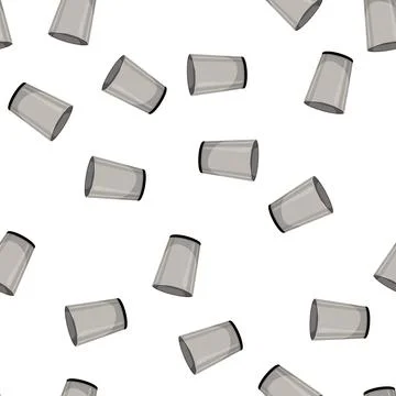 Pattern recycle trash bin garbage cartoon vector Stock Illustration