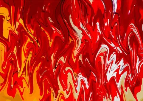 Pattern in red and yellow colors. Modern random colors. Stock Illustration