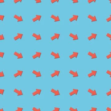 Pattern red arrows different directions Stock Photos