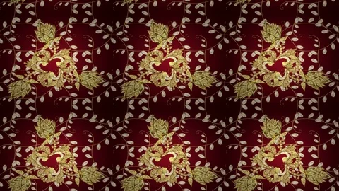 Pattern on red background Stock Footage 83761689