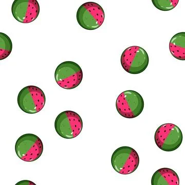 Pattern red beach ball cartoon vector 스톡 일러스트
