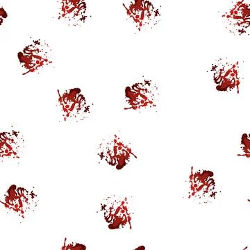 Pattern Red blood splatter with dripping stains and drops 스톡 일러스트