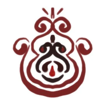 Pattern with red candelabra Stock Illustration