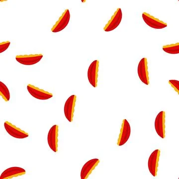Pattern red canopy awning cartoon vector Stockillustratie