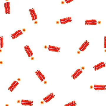 Pattern red chinese firecracker cartoon vector Stockillustratie