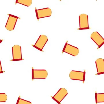 Pattern red chinese scroll cartoon vector Stock Illustration