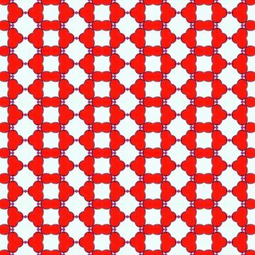 Pattern of red color on a white background Stock Illustration
