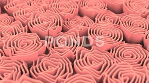 Pattern from red flowers Illustrazione stock
